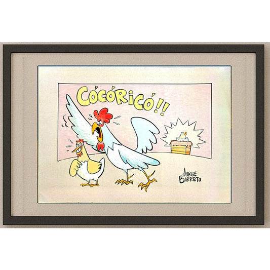 Jorge Barreto 40x30cm Orijinal Karikatür BOD00185