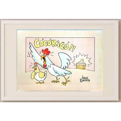 Jorge Barreto 40x30cm Orijinal Karikatür BOD00185