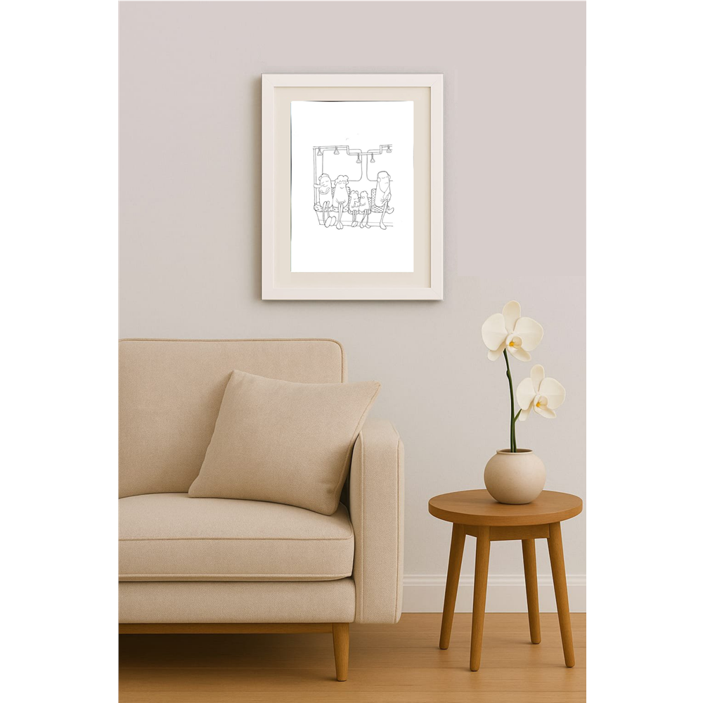 Kim Dae Hong 40x30cm Original Cartoon BOD00193