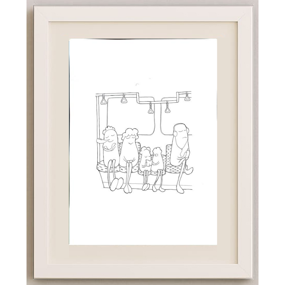 Kim Dae Hong 40x30cm Original Cartoon BOD00193