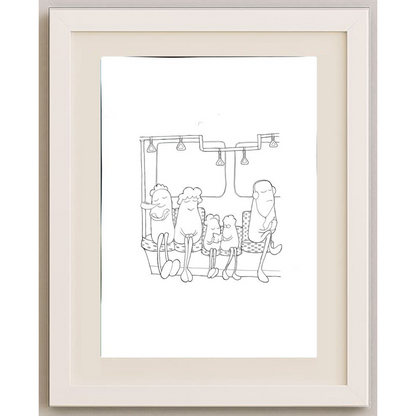 Kim Dae Hong 40x30cm Original Cartoon BOD00193