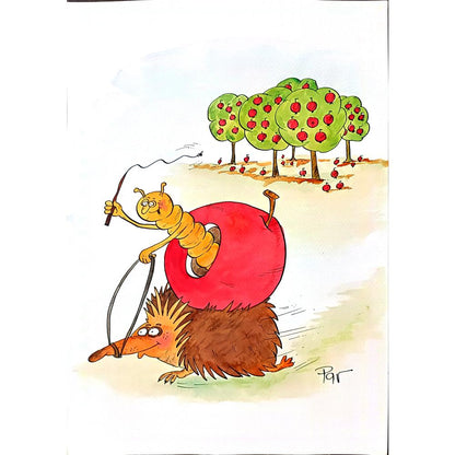 Vladimir Pavlik 43x30cm Orijinal Karikatür BOD00196