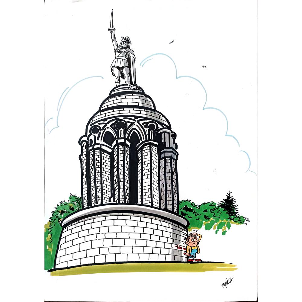 Peter Puszta 43x30cm Orijinal Karikatür BOD00202