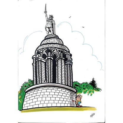 Peter Puszta 43x30cm Orijinal Karikatür BOD00202