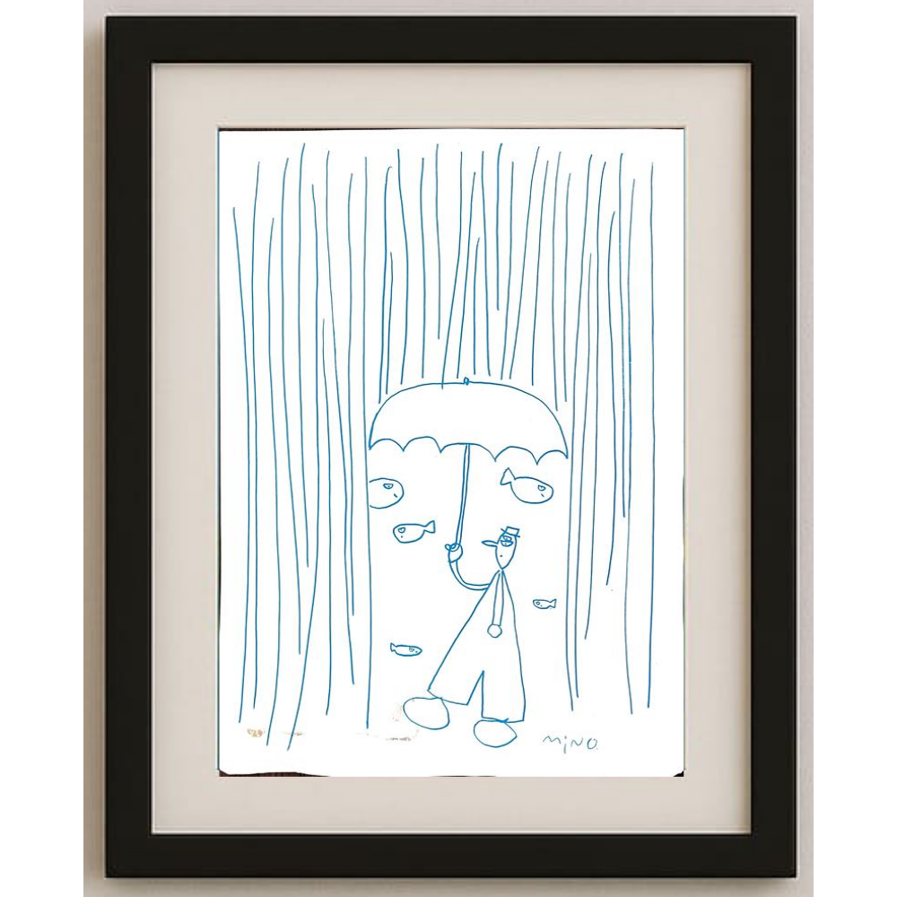 Minoru Tanaka 36x26cm Orijinal Karikatür BOD00204