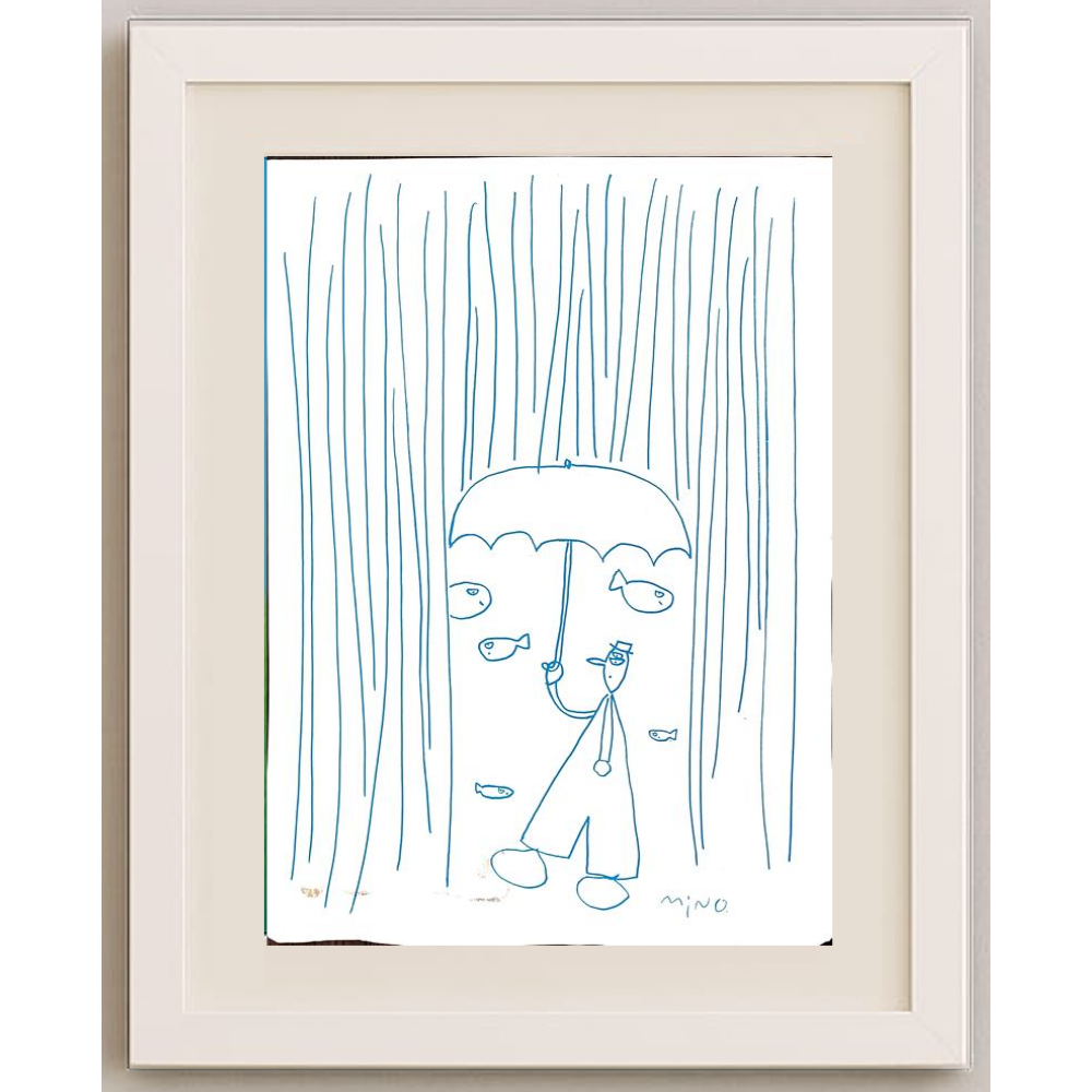 Minoru Tanaka 36x26cm Orijinal Karikatür BOD00204