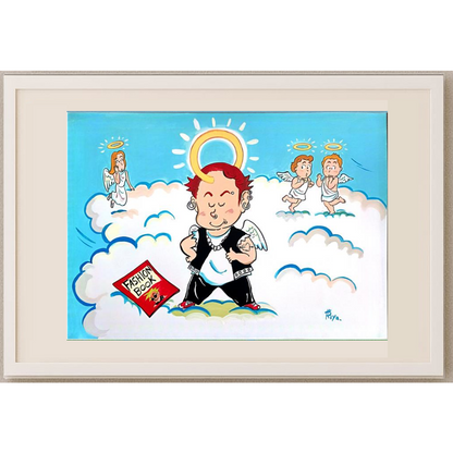 Riyako Kasuge 43x30cm Orijinal Karikatür BOD00205