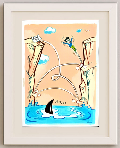 Riyako Kasuge 43x30cm Original Cartoon BOD00206