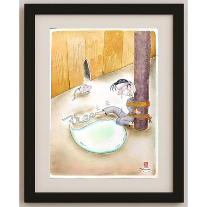 Harumi Imahase 43x30cm Orijinal Karikatür BOD00207