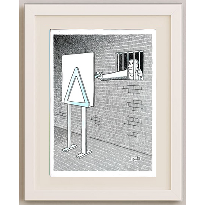 Nicolae Ionita 43x30cm Orijinal Karikatür BOD00208