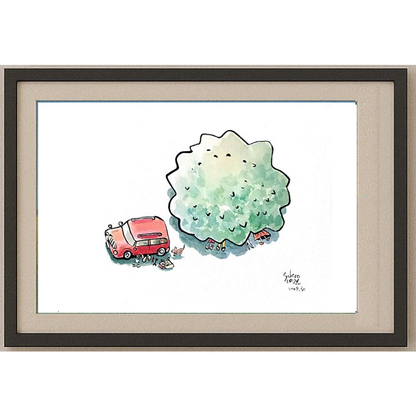 Yukio Shinohara 33x25cm Orijinal Karikatür BOD00219