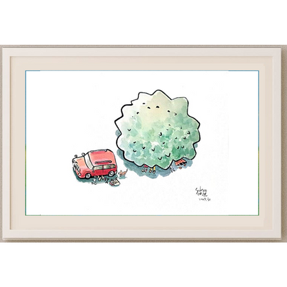 Yukio Shinohara 33x25cm Orijinal Karikatür BOD00219