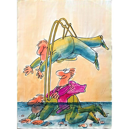 Ignjat Gatalo 43x30cm Original Cartoon BOD00225