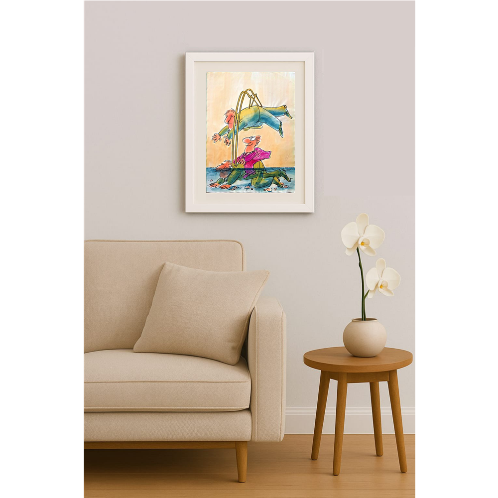 Ignjat Gatalo 43x30cm Original Cartoon BOD00225