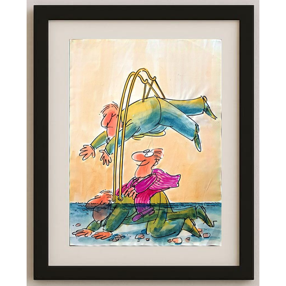 Ignjat Gatalo 43x30cm Original Cartoon BOD00225