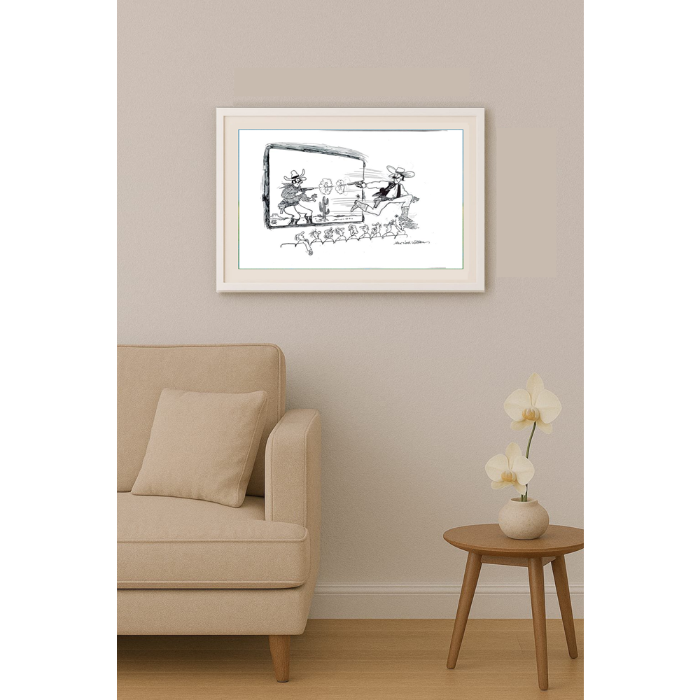 Alex Noel Watson 35x25cm Original Cartoon BOD00243