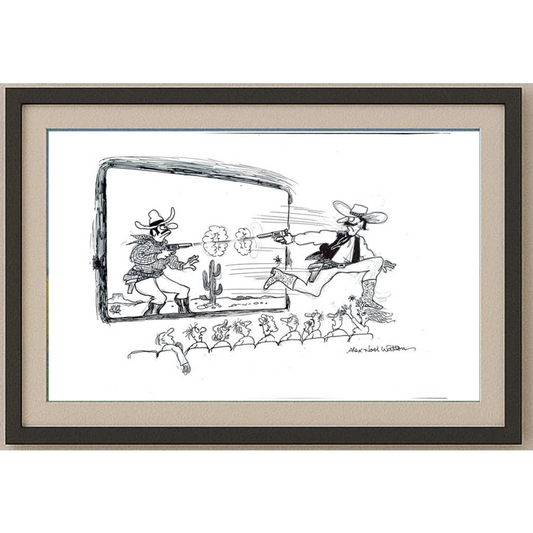 Alex Noel Watson 35x25cm Original Cartoon BOD00243