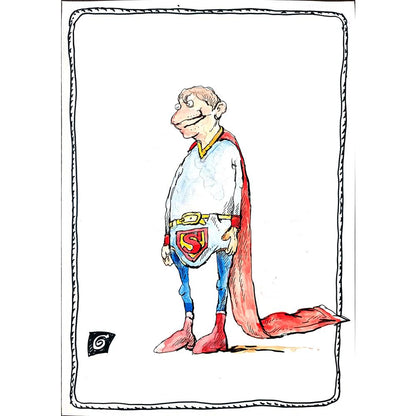 Ion Barbu 35x25cm Original Cartoon BOD00245
