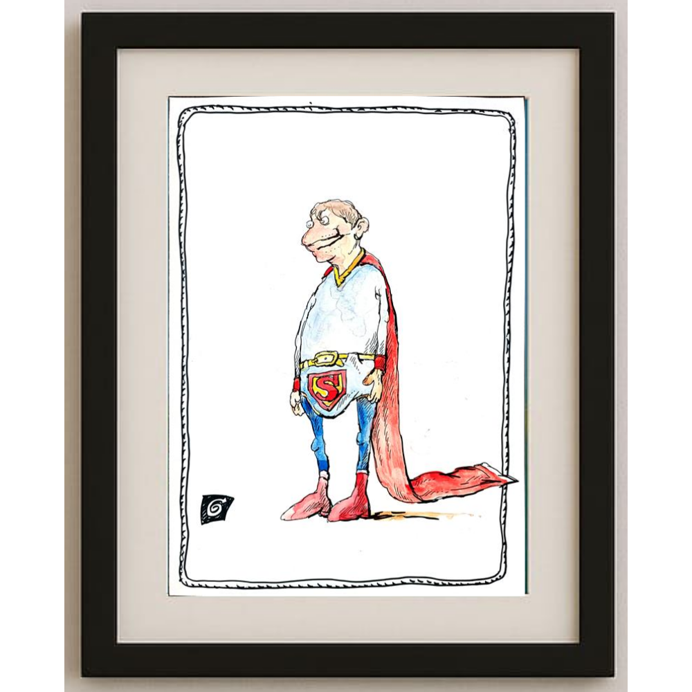 Ion Barbu 35x25cm Original Cartoon BOD00245