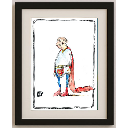 Ion Barbu 35x25cm Original Cartoon BOD00245