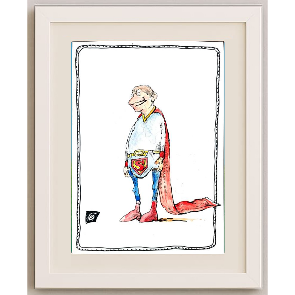 Ion Barbu 35x25cm Original Cartoon BOD00245