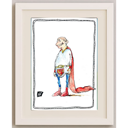 Ion Barbu 35x25cm Original Cartoon BOD00245