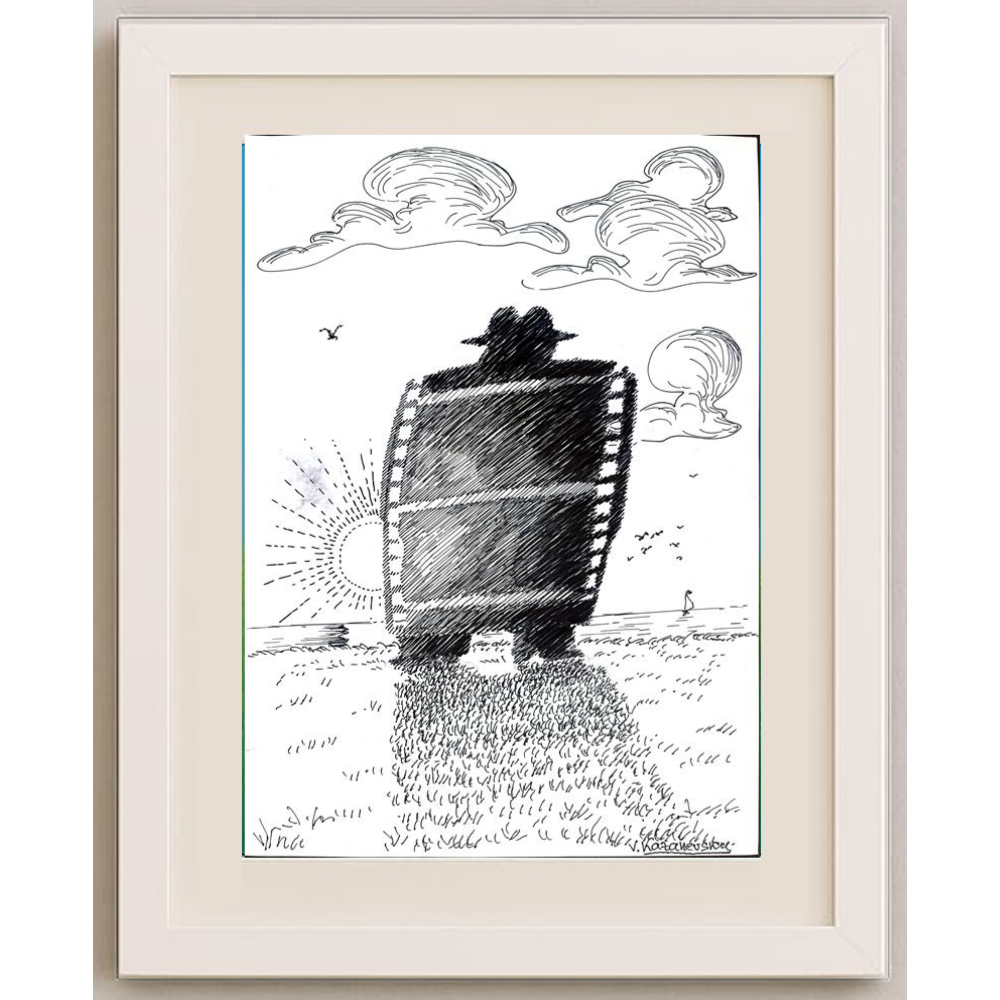 Vladimir Kazanevsky 35x25cm Orijinal Karikatür BOD00246