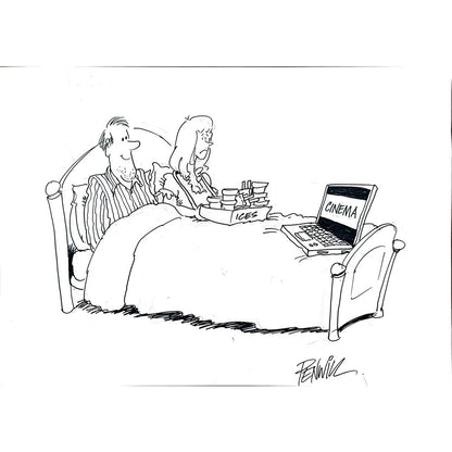 Roger Penwill 35x25cm Orijinal Karikatür BOD00247