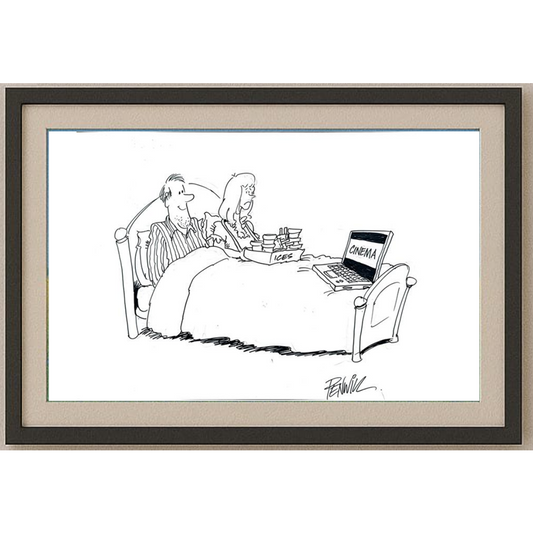 Roger Penwill 35x25cm Orijinal Karikatür BOD00247