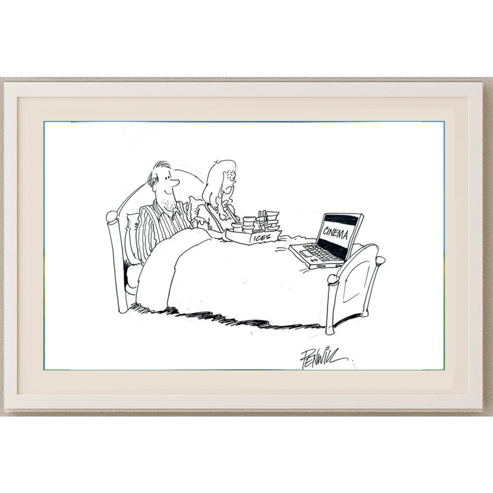 Roger Penwill 35x25cm Orijinal Karikatür BOD00247