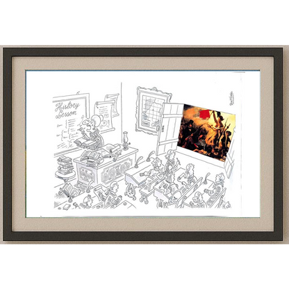 Neltair Abrfu Santago 43x30cm Orijinal Karikatür BOD00248