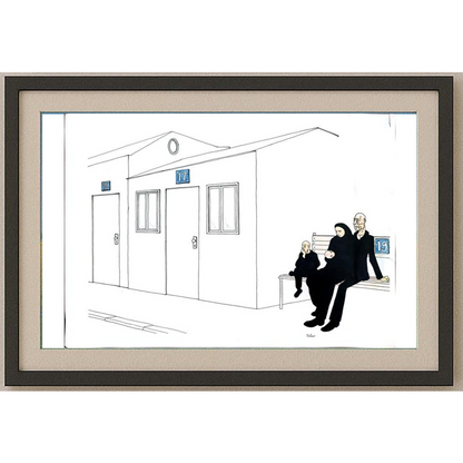 Hrvese Kovacevic 43x30cm Orijinal Karikatür BOD00249