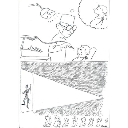 Norio Yamano 36x26cm Orijinal Karikatür BOD00254