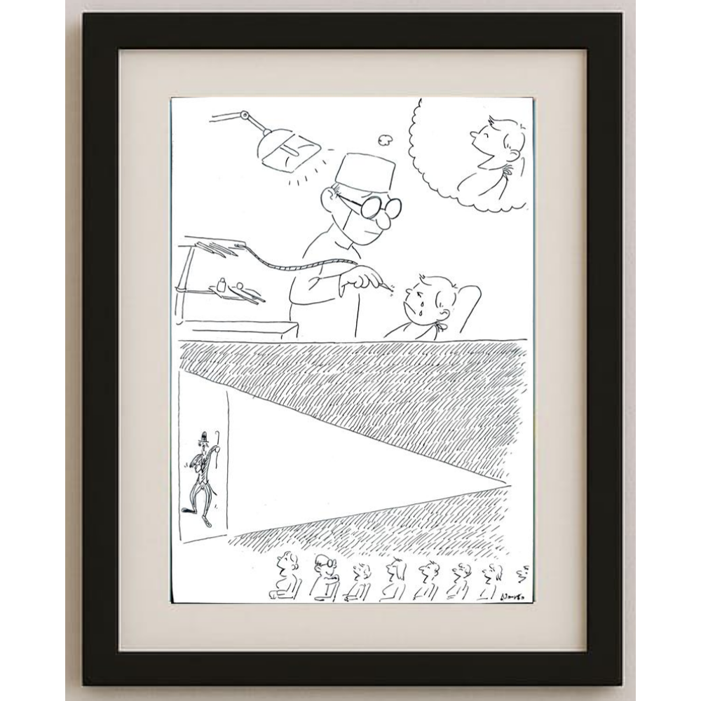 Norio Yamano 36x26cm Orijinal Karikatür BOD00254