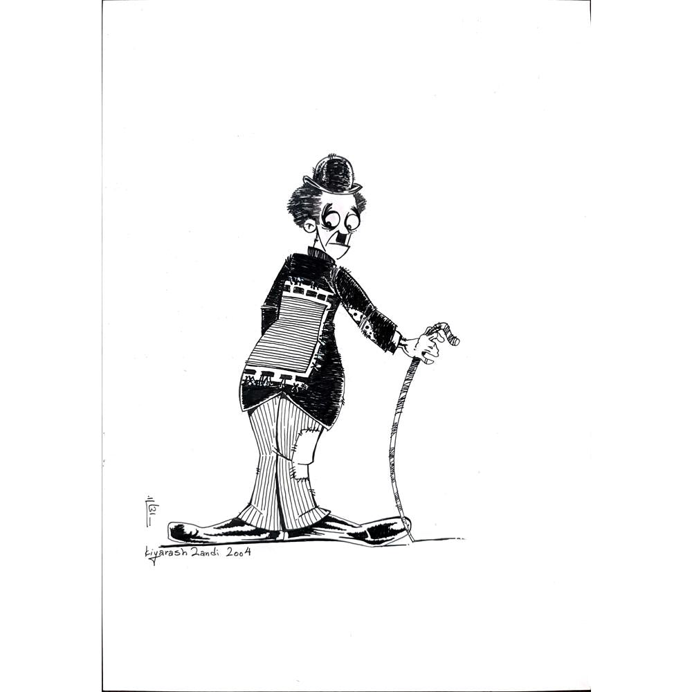 Kiyarash Zandi 36x26cm Orijinal Karikatür BOD00255