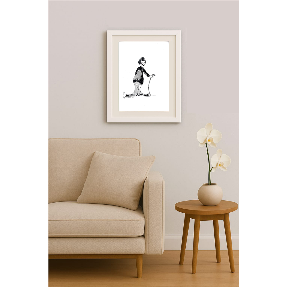 Kiyarash Zandi 36x26cm Orijinal Karikatür BOD00255