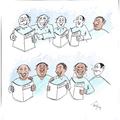 Bossens Philippe 30x30cm Orijinal Karikatür BOD00258