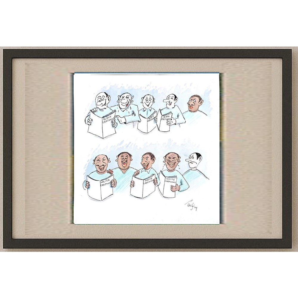 Bossens Philippe 30x30cm Orijinal Karikatür BOD00258