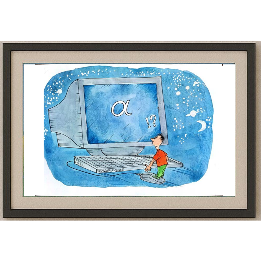 Aurel Stefan Alexandrescu 29x21cm Orijinal Karikatür BOD00262