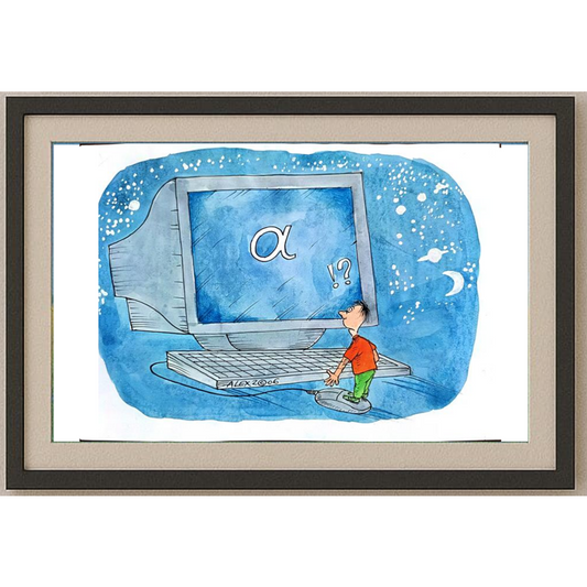 Aurel Stefan Alexandrescu 29x21cm Orijinal Karikatür BOD00262