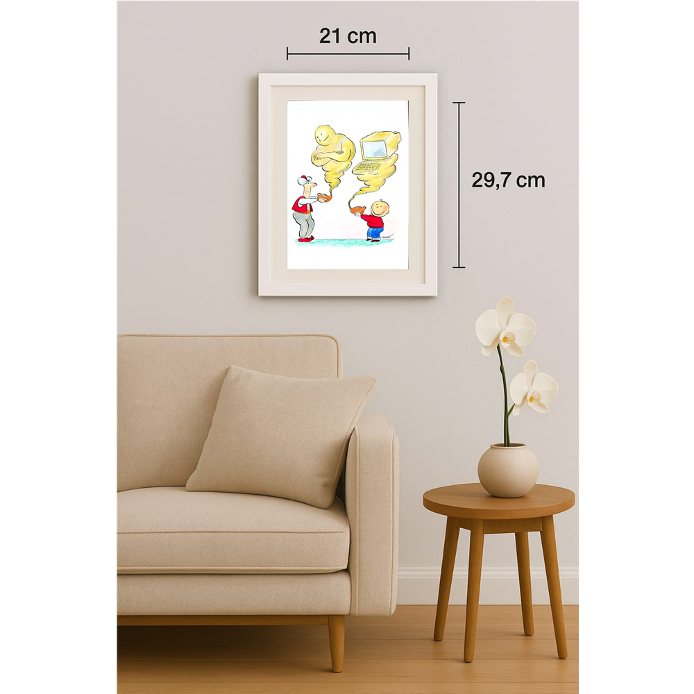 Ivan Haramija 29x21cm Orijinal Karikatür BOD00263