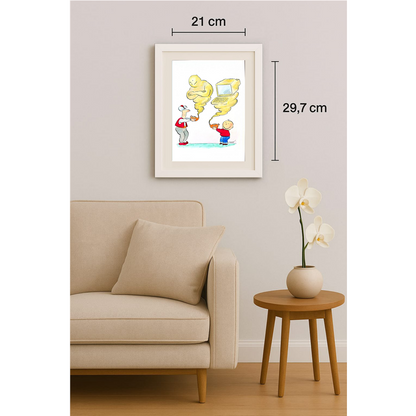 Ivan Haramija 29x21cm Orijinal Karikatür BOD00263
