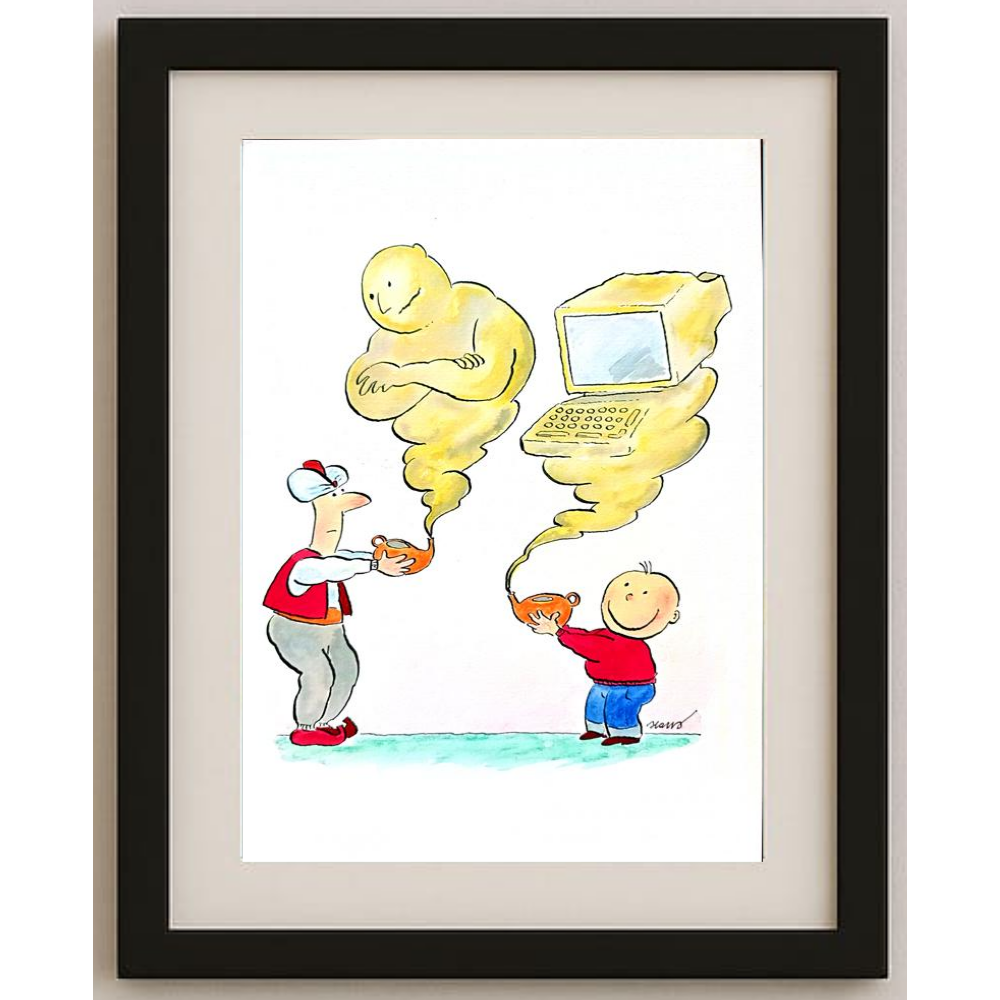 Ivan Haramija 29x21cm Orijinal Karikatür BOD00263