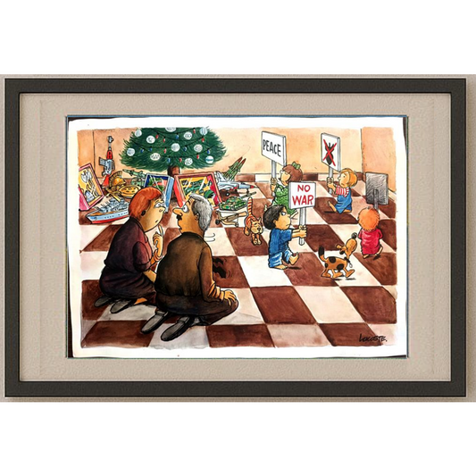 Enrique Arturo Lacoste Prince 29x21cm Orijinal Karikatür BOD00265