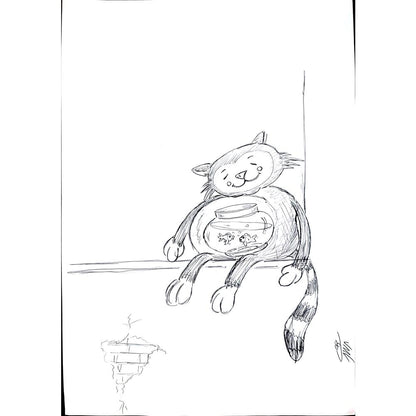 Abolfazl Mortazavi 29x21cm Original Cartoon BOD00267