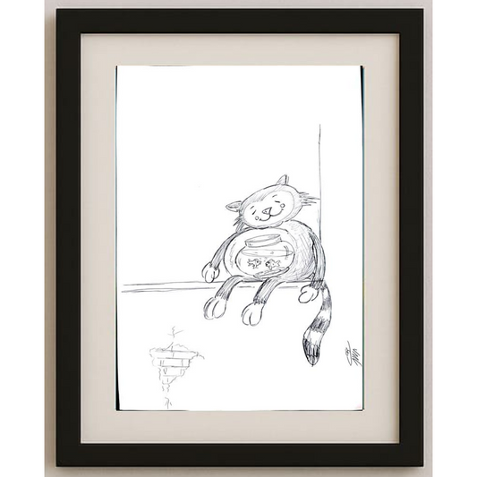 Abolfazl Mortazavi 29x21cm Original Cartoon BOD00267