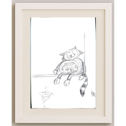 Abolfazl Mortazavi 29x21cm Original Cartoon BOD00267