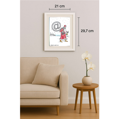 Porumbita Mihaita 29x21cm Orijinal Karikatür BOD00272
