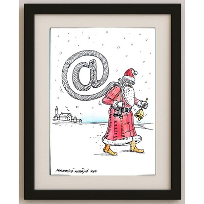 Porumbita Mihaita 29x21cm Orijinal Karikatür BOD00272
