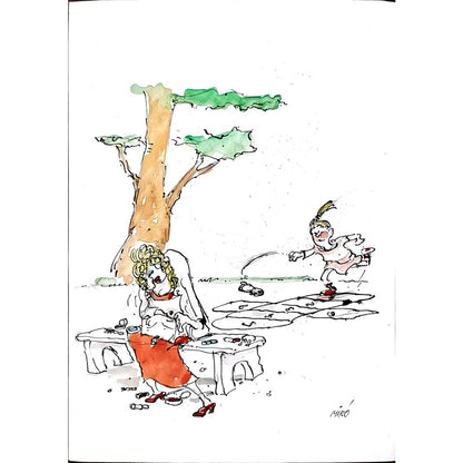 Georgijevski Miroslav 29x21cm Orijinal Karikatür BOD00274